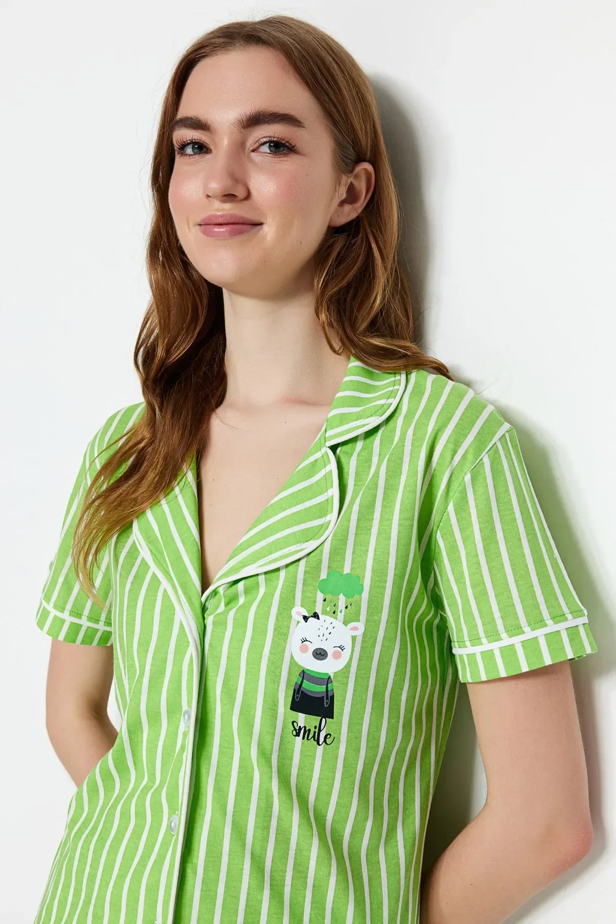 Animal print green Striped