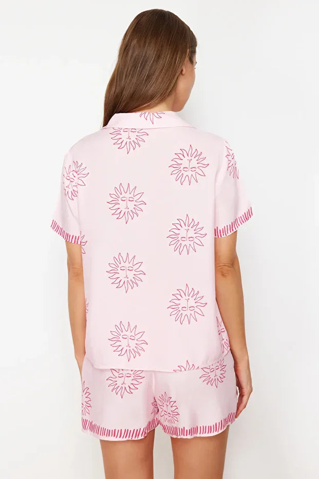 Pink Sun Pattern