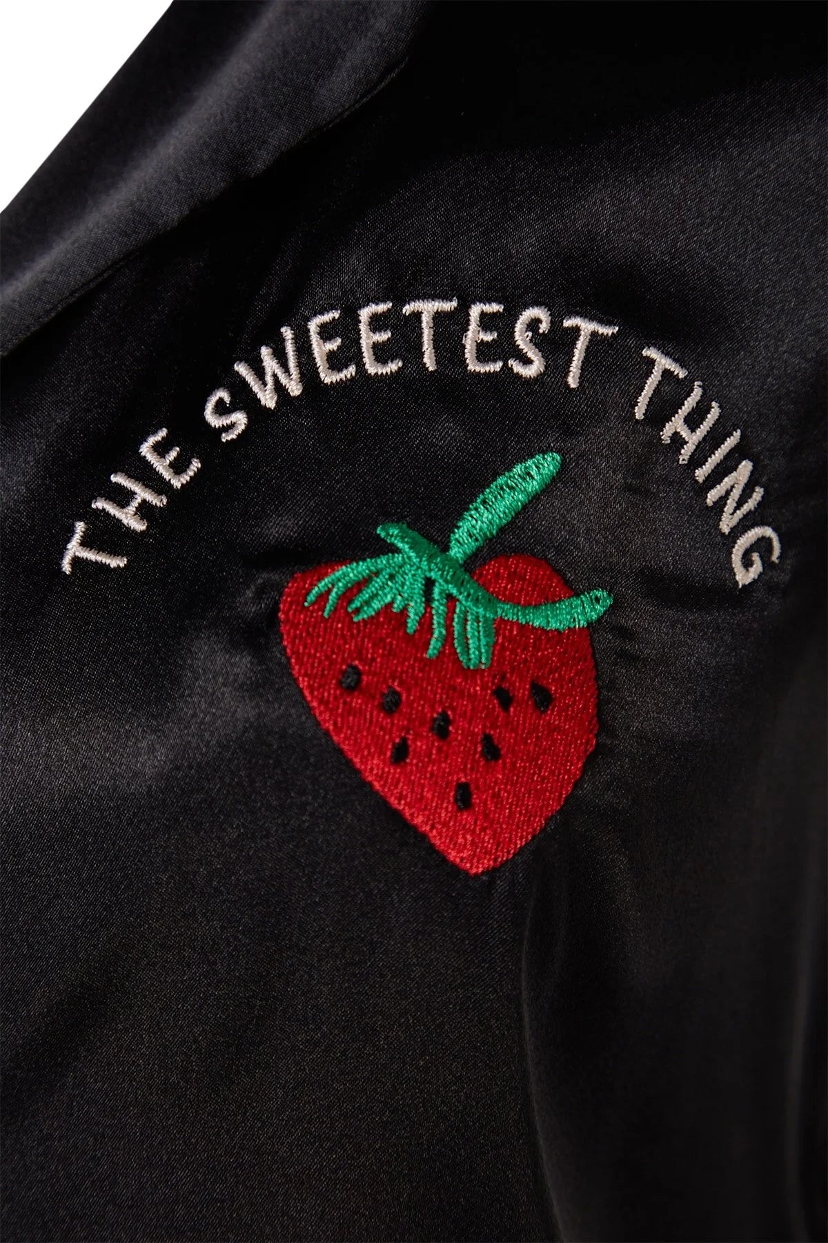 Black Strawberry Satin