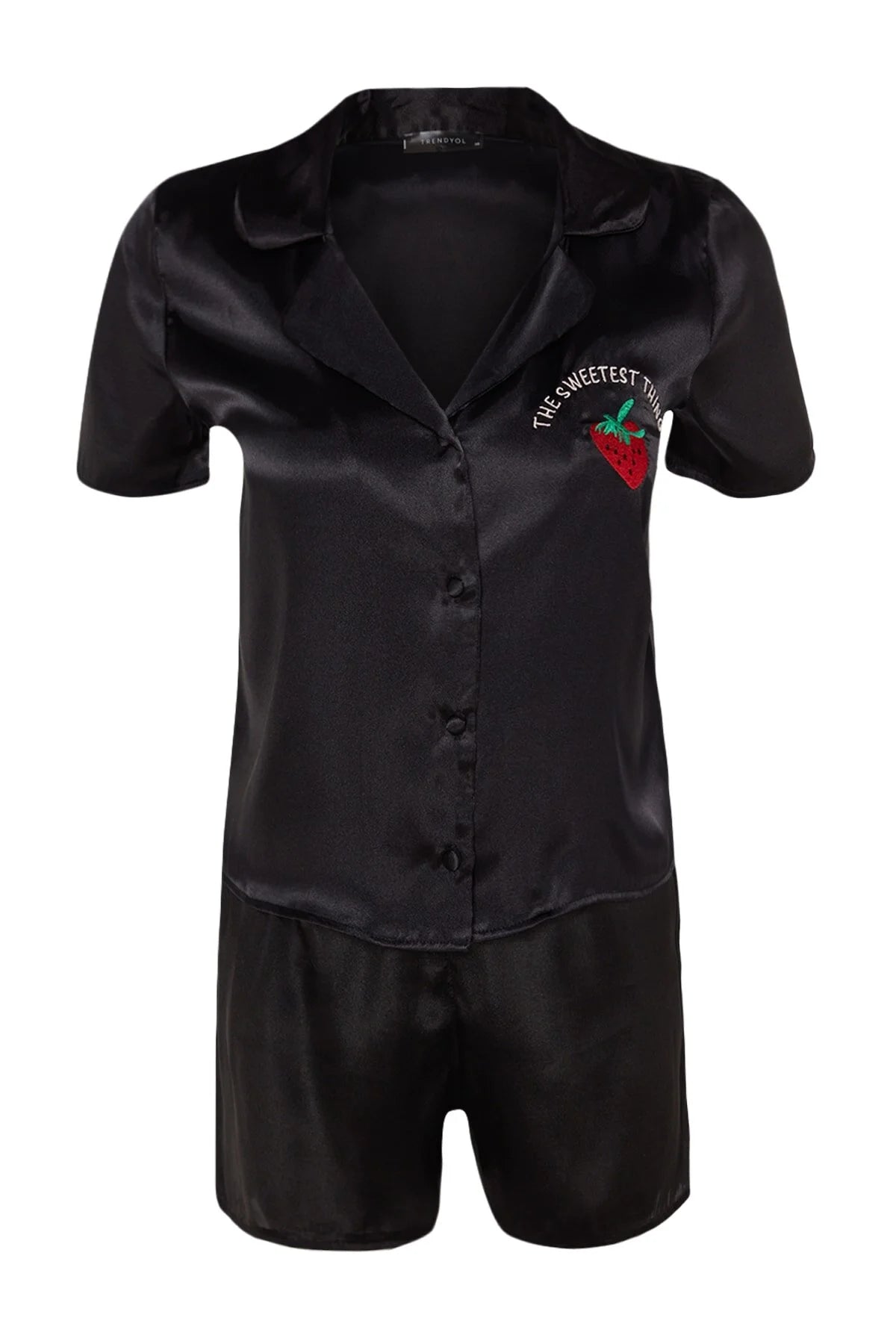 Black Strawberry Satin
