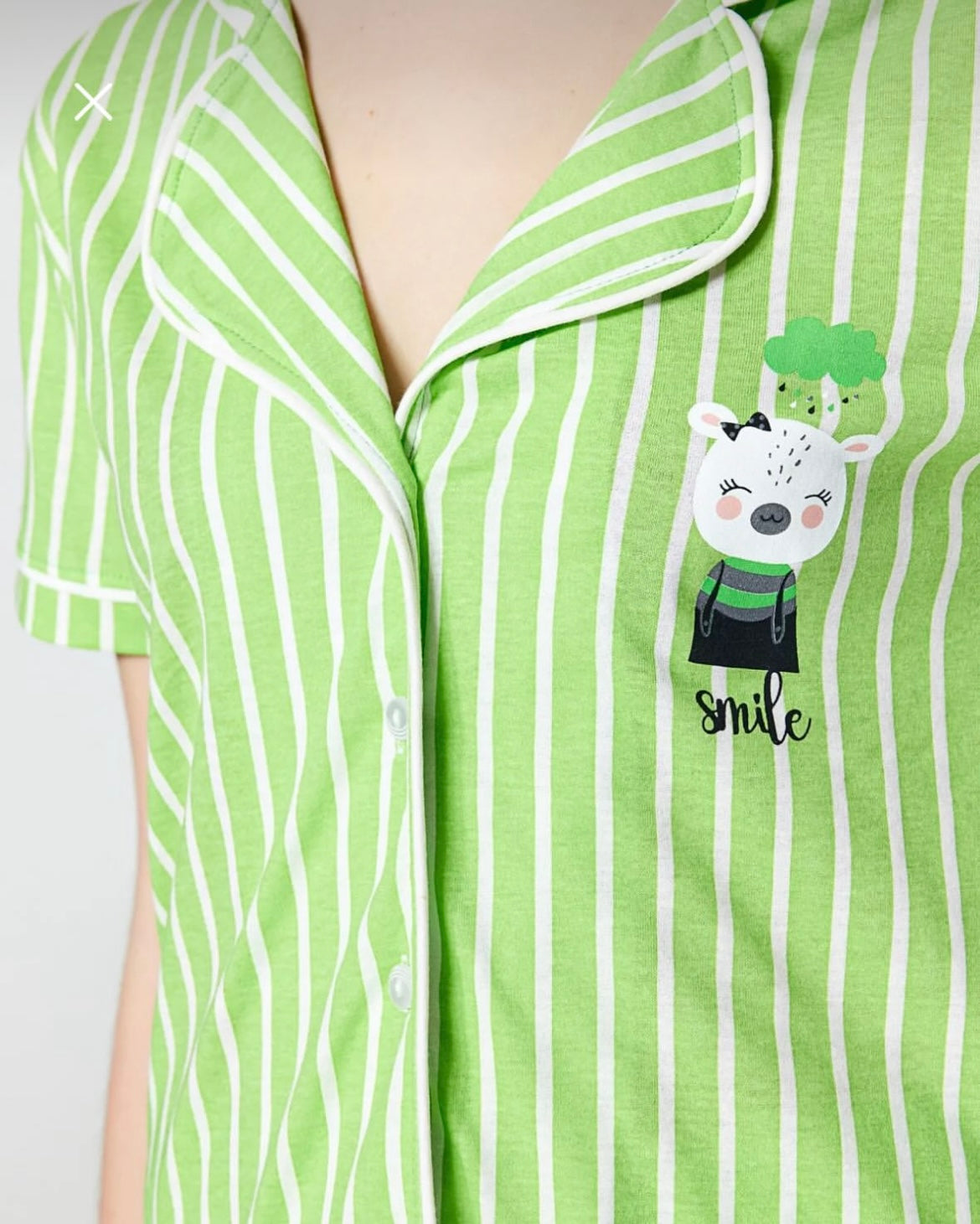 Animal print green Striped