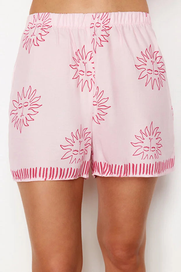 Pink Sun Pattern
