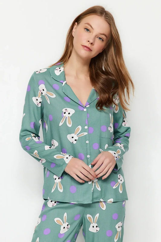 Rabbit Print Viscose