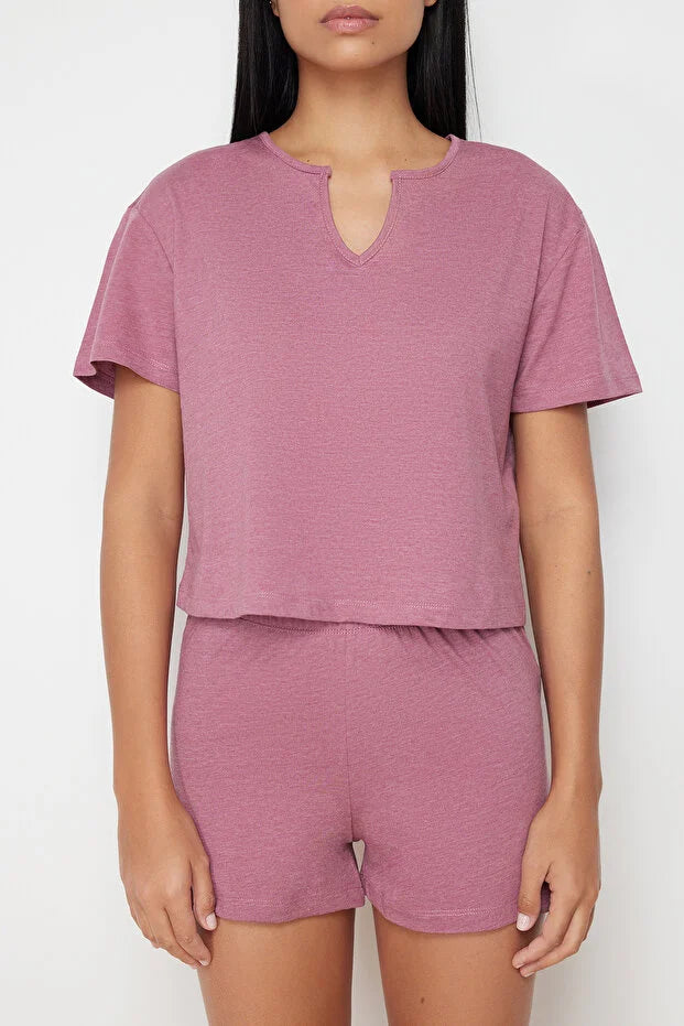 V-Neck pajamas set