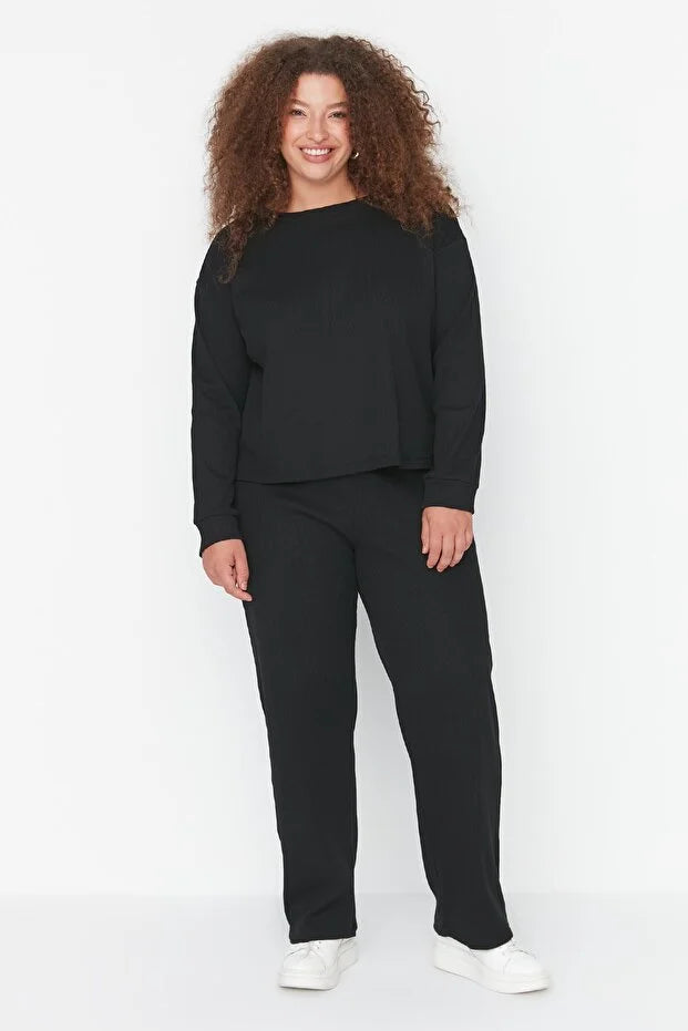 Oversized Knitted Tracksuit Set