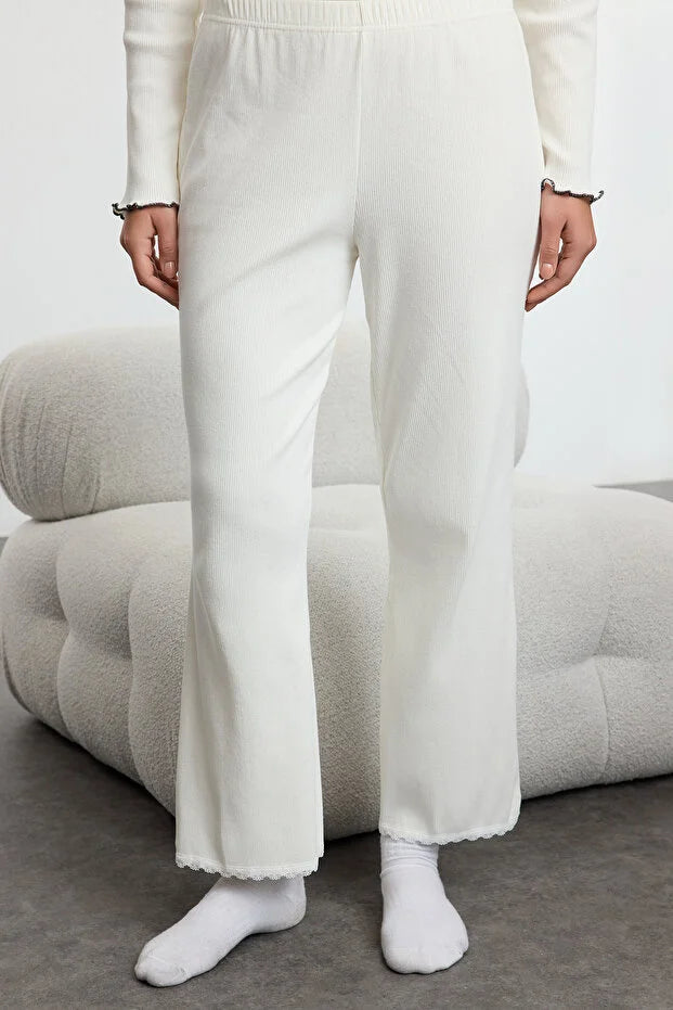 White cotton lace & Ribbon