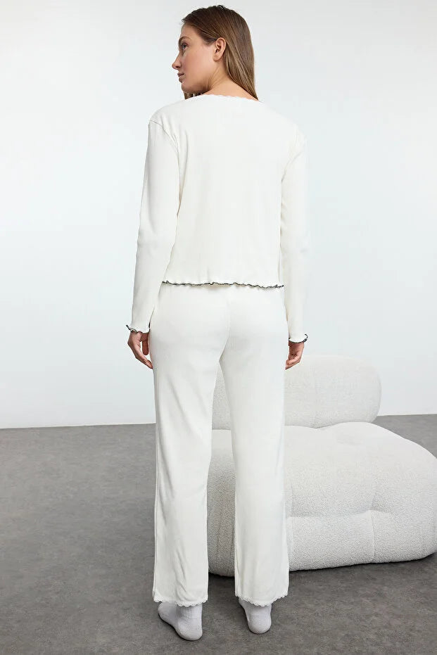 White cotton lace & Ribbon