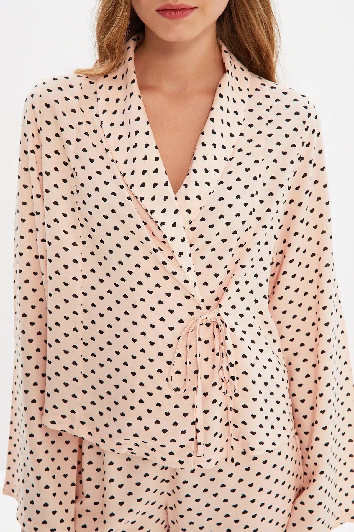 Powder Heart Tie Pajama