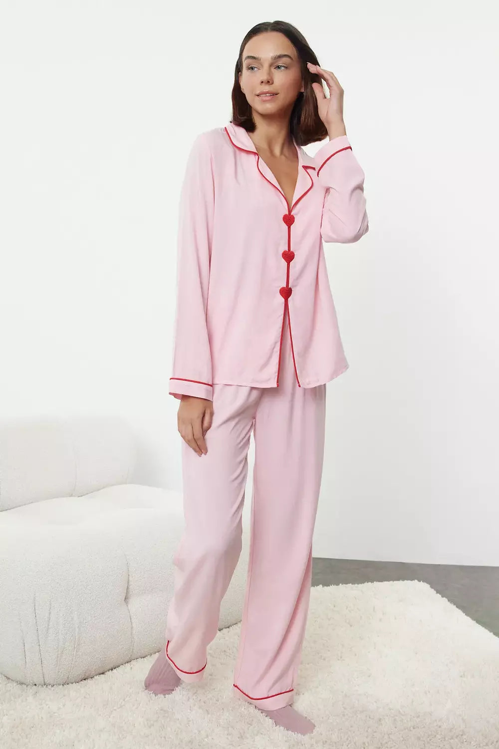 Blushing Hearts Pajama Set