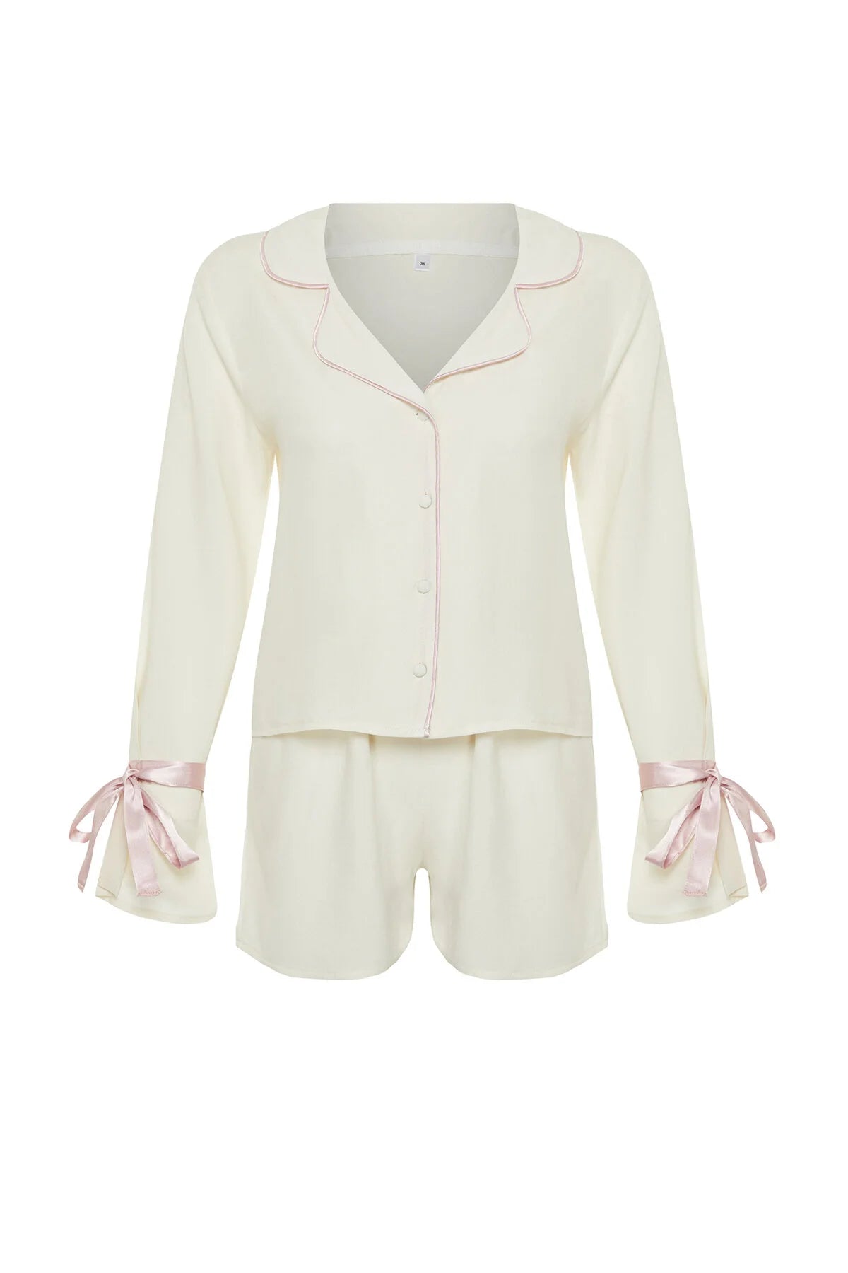 Ecru Laced Ribbon Bow