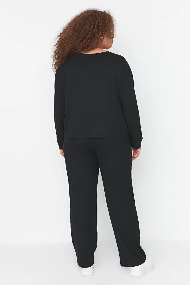 Oversized Knitted Tracksuit Set