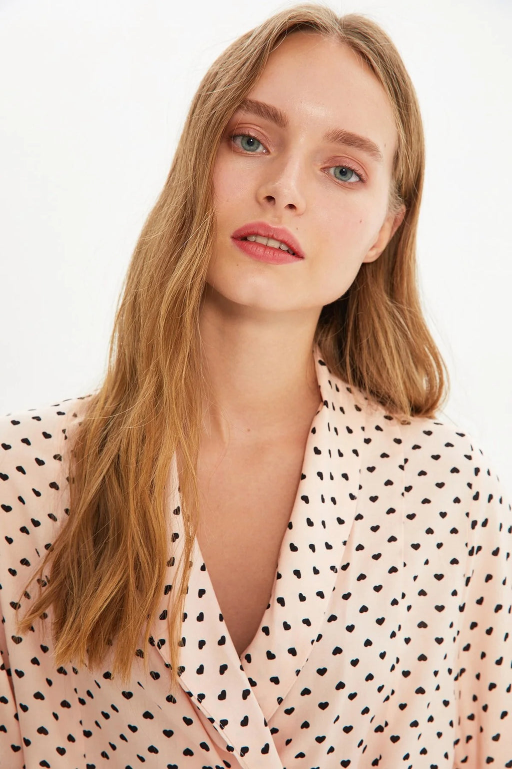 Powder Heart Tie Pajama