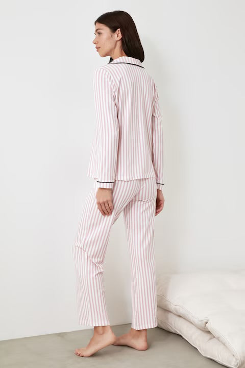 Pink striped pajamas
