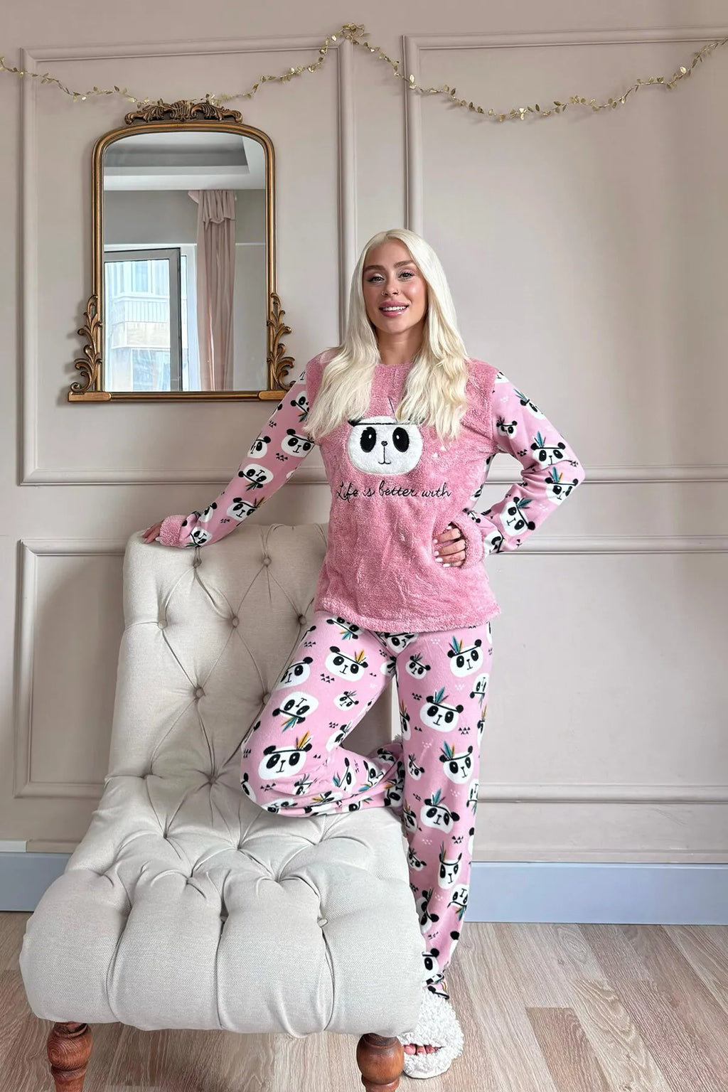Pink Life Panda Pajama