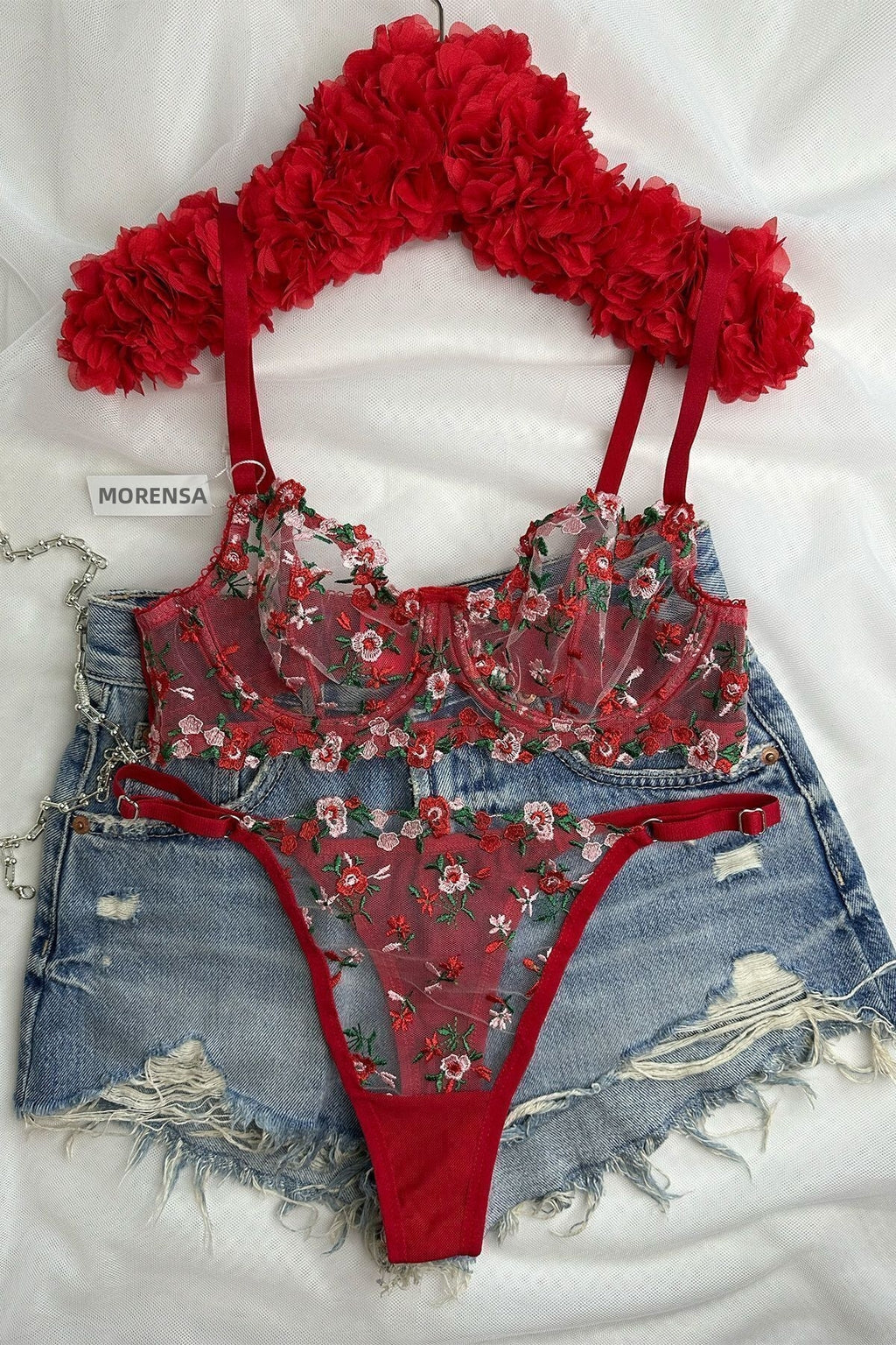 Floral Lace bra set