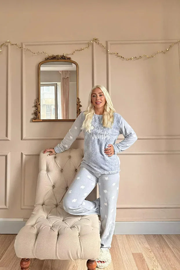 Blue Hello Winter Pajama