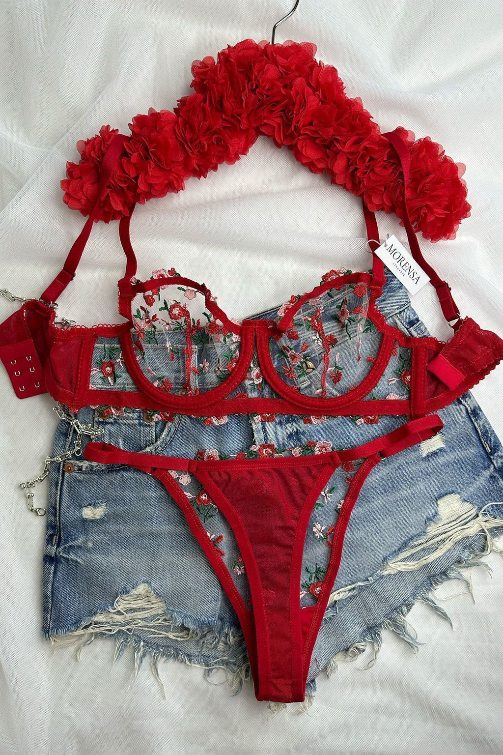 Floral Lace bra set
