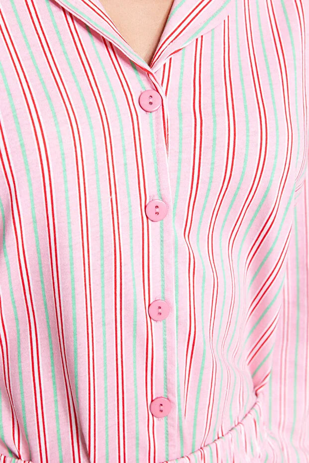 Pink Striped Pajama