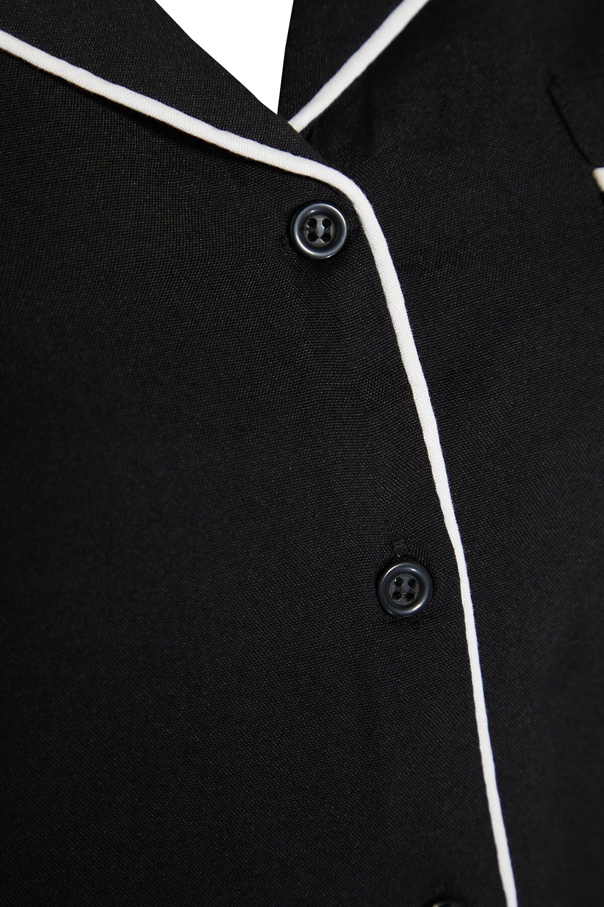 Black Piping Pajama