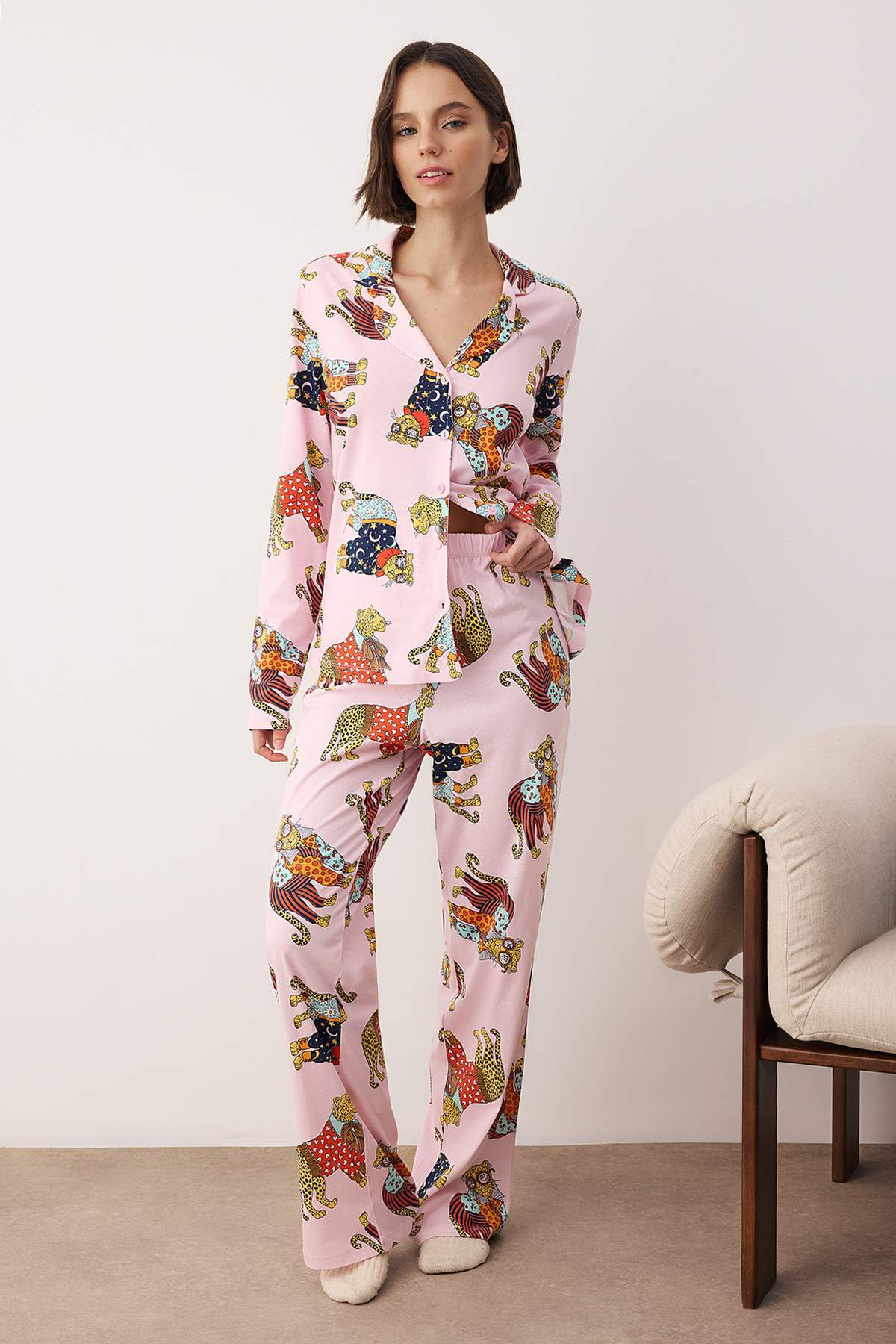 Tiger Pink pajama