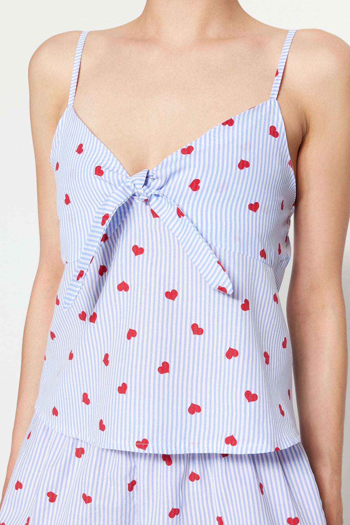 Heart Printed Shorty Pajama