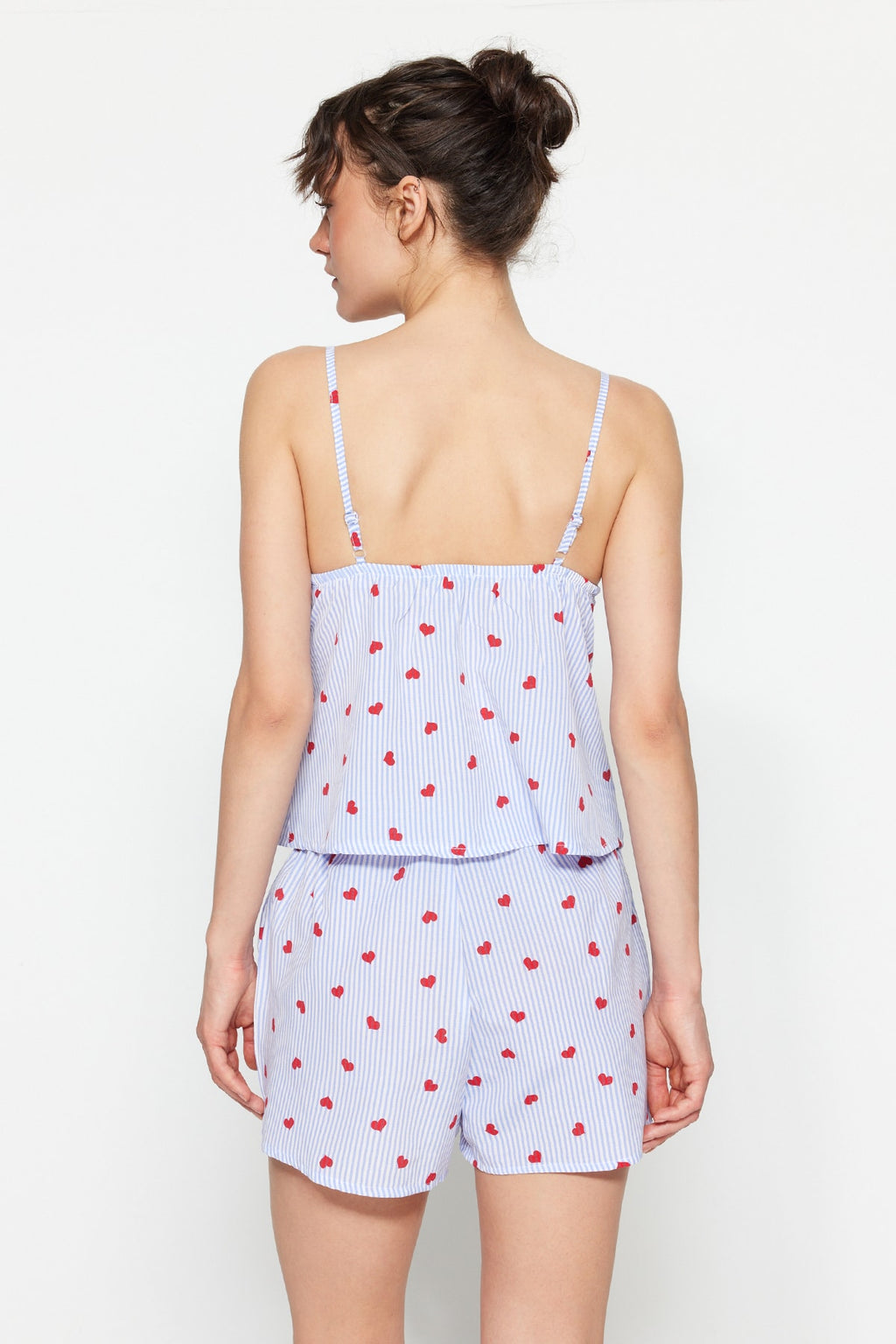Heart Printed Shorty Pajama