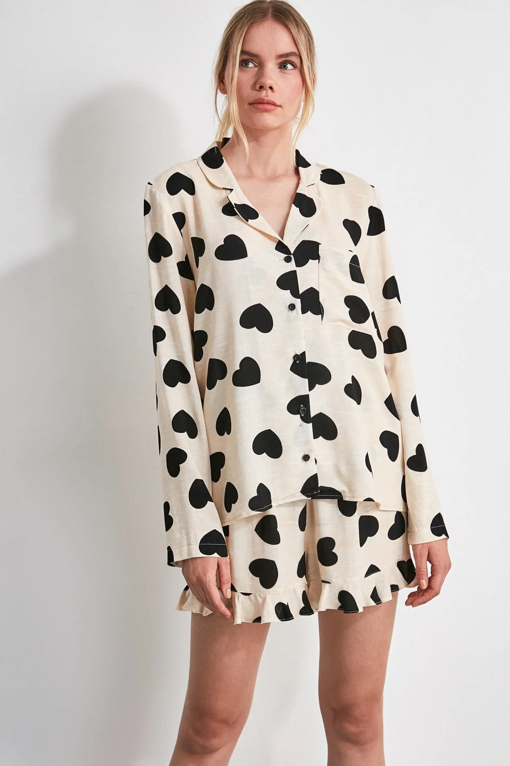 Heart Ruffle Pajama