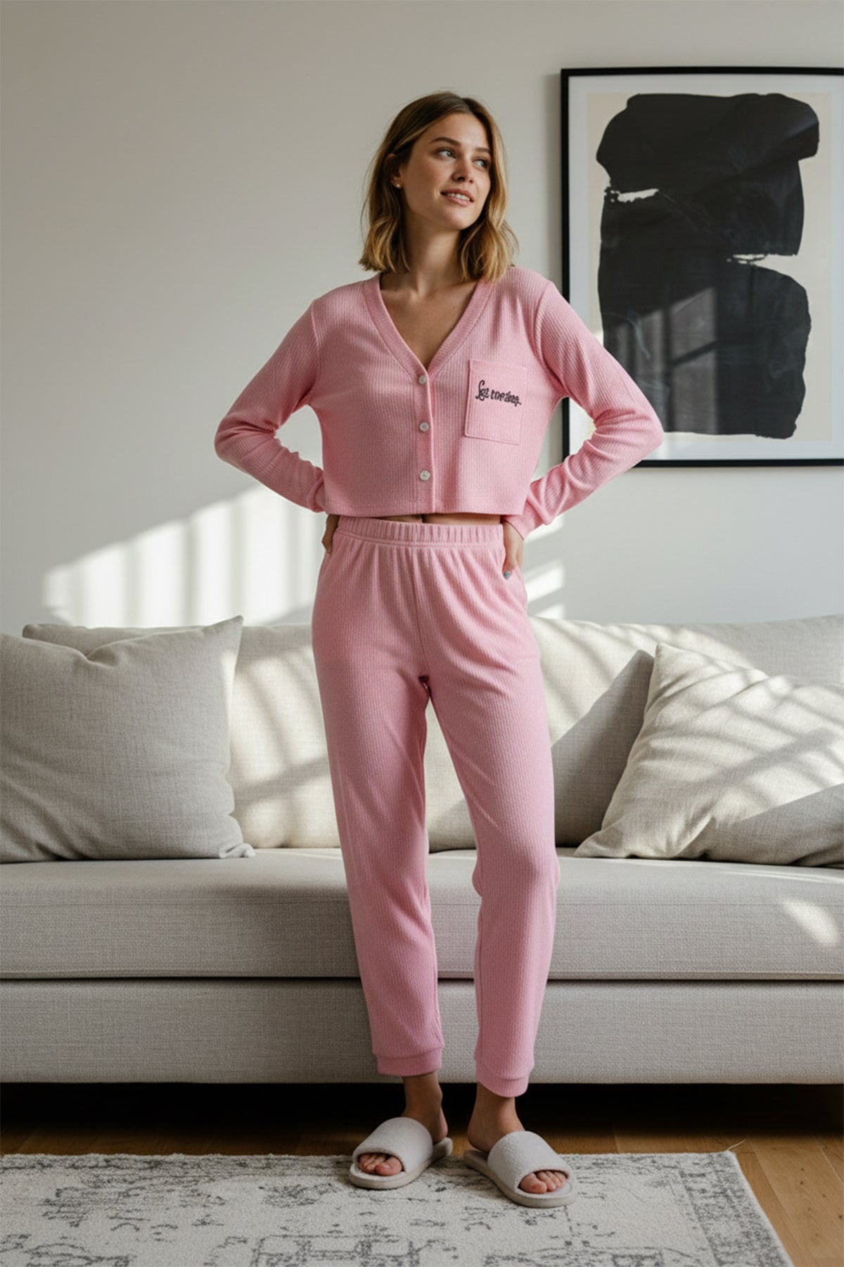 Ribbed Cotton Pajama