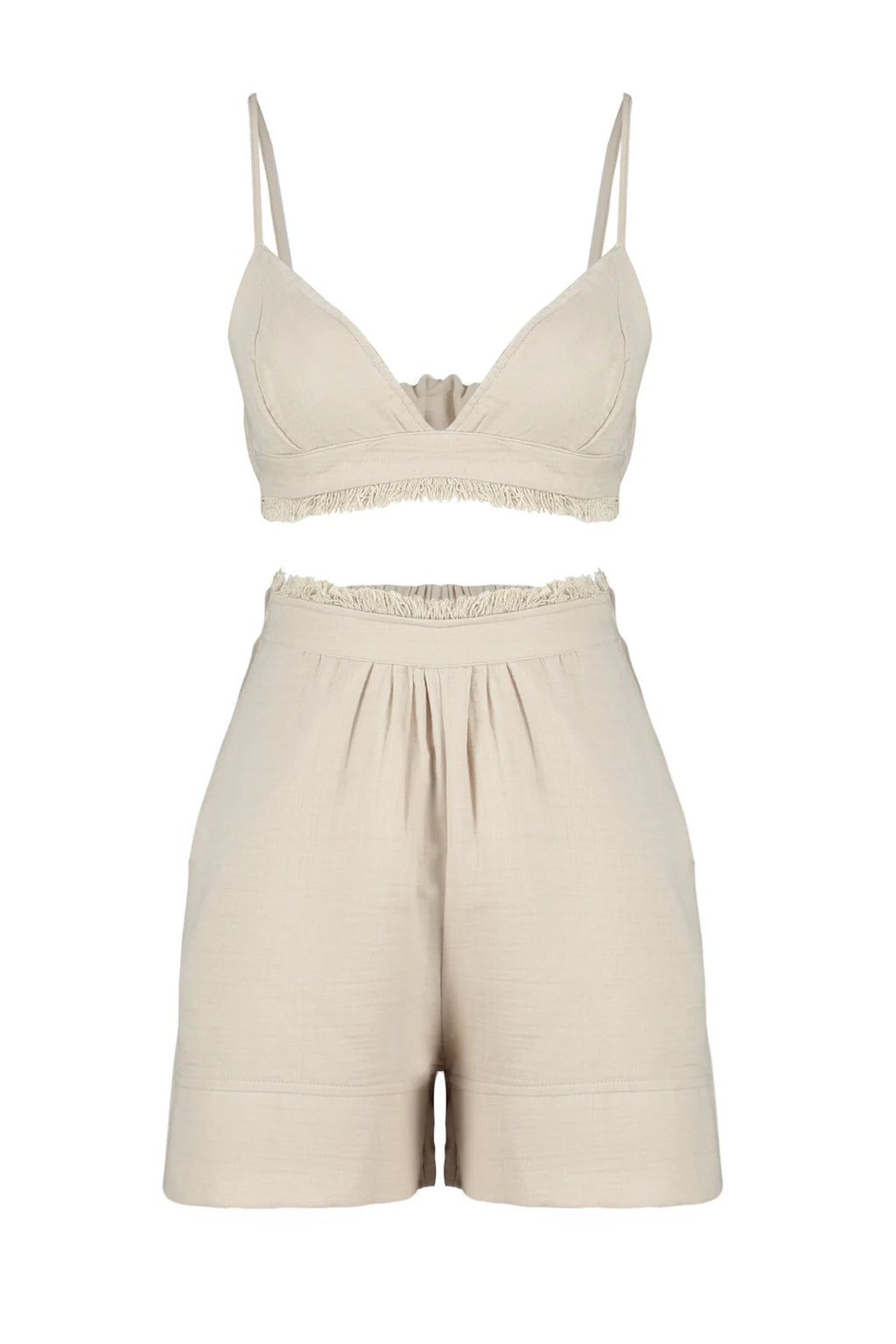 Beige Muslin  Set