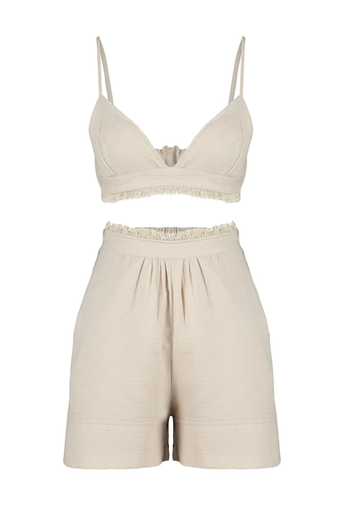 Beige Muslin  Set