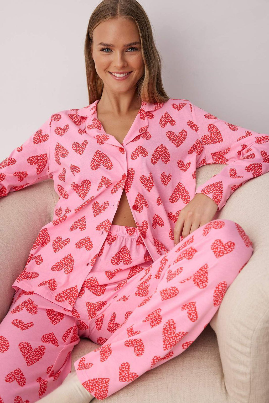 Pink Hearts Pajama