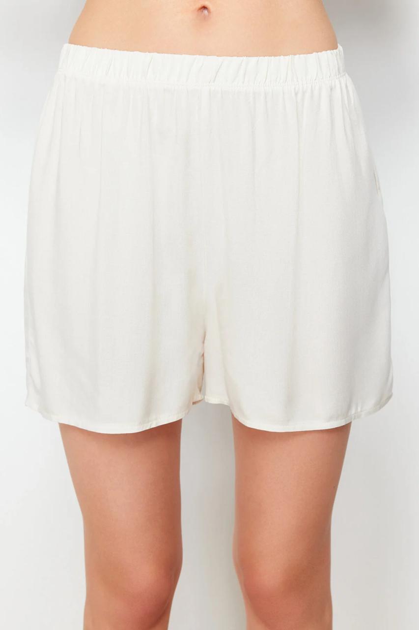 White Ribbon Short Pajama