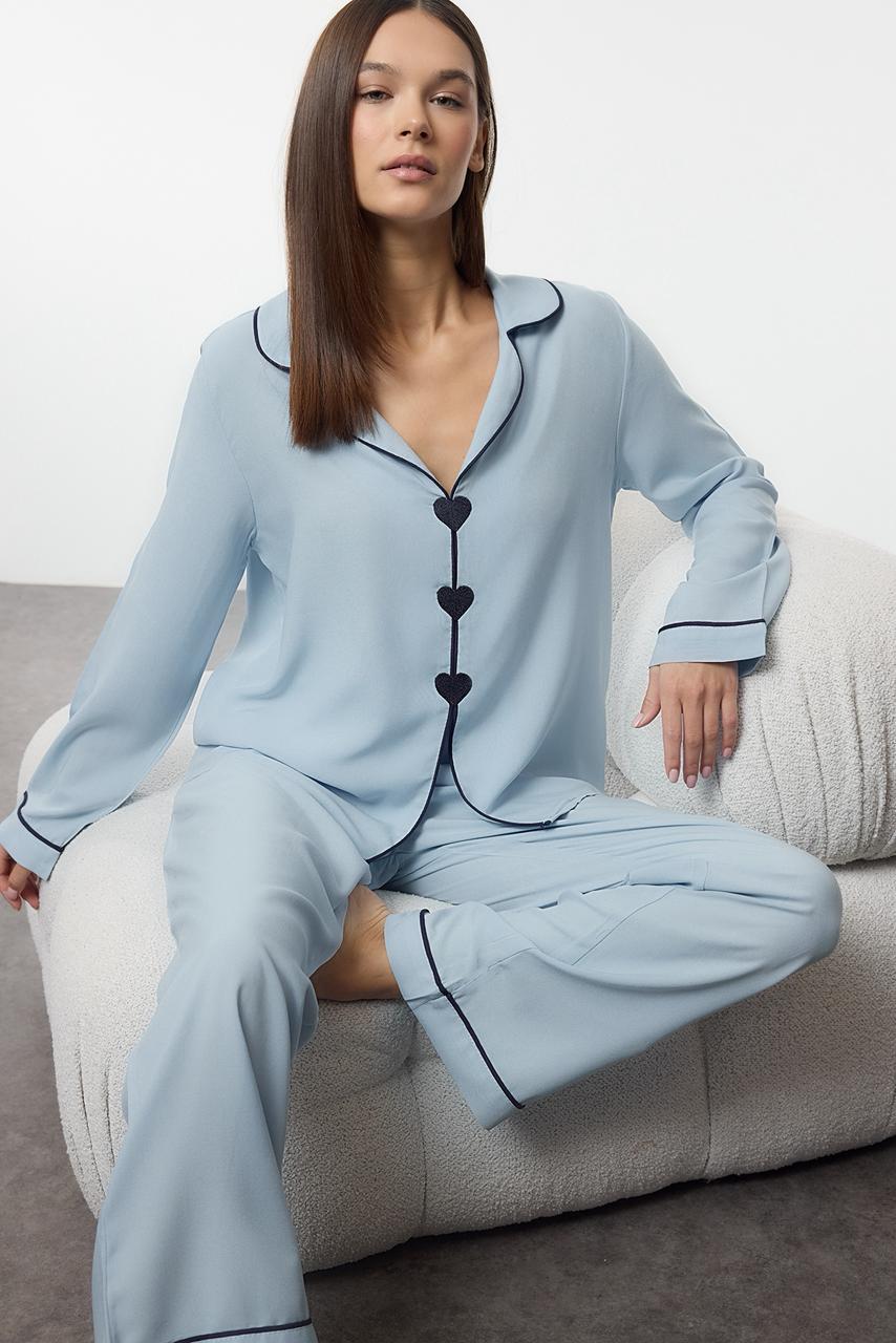 Blue Blushing Hearts Pajama