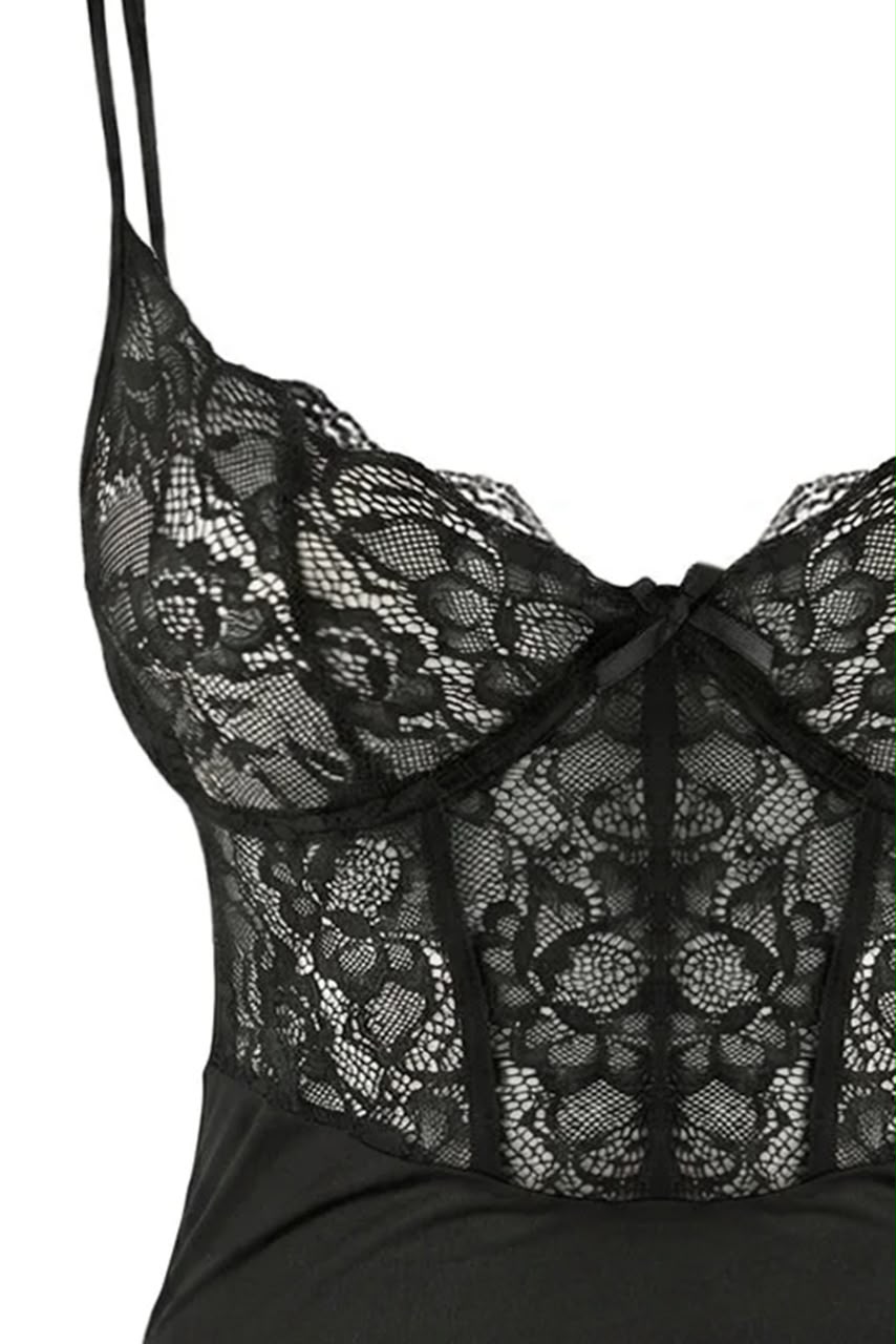 Lace & Tulle Black babydoll