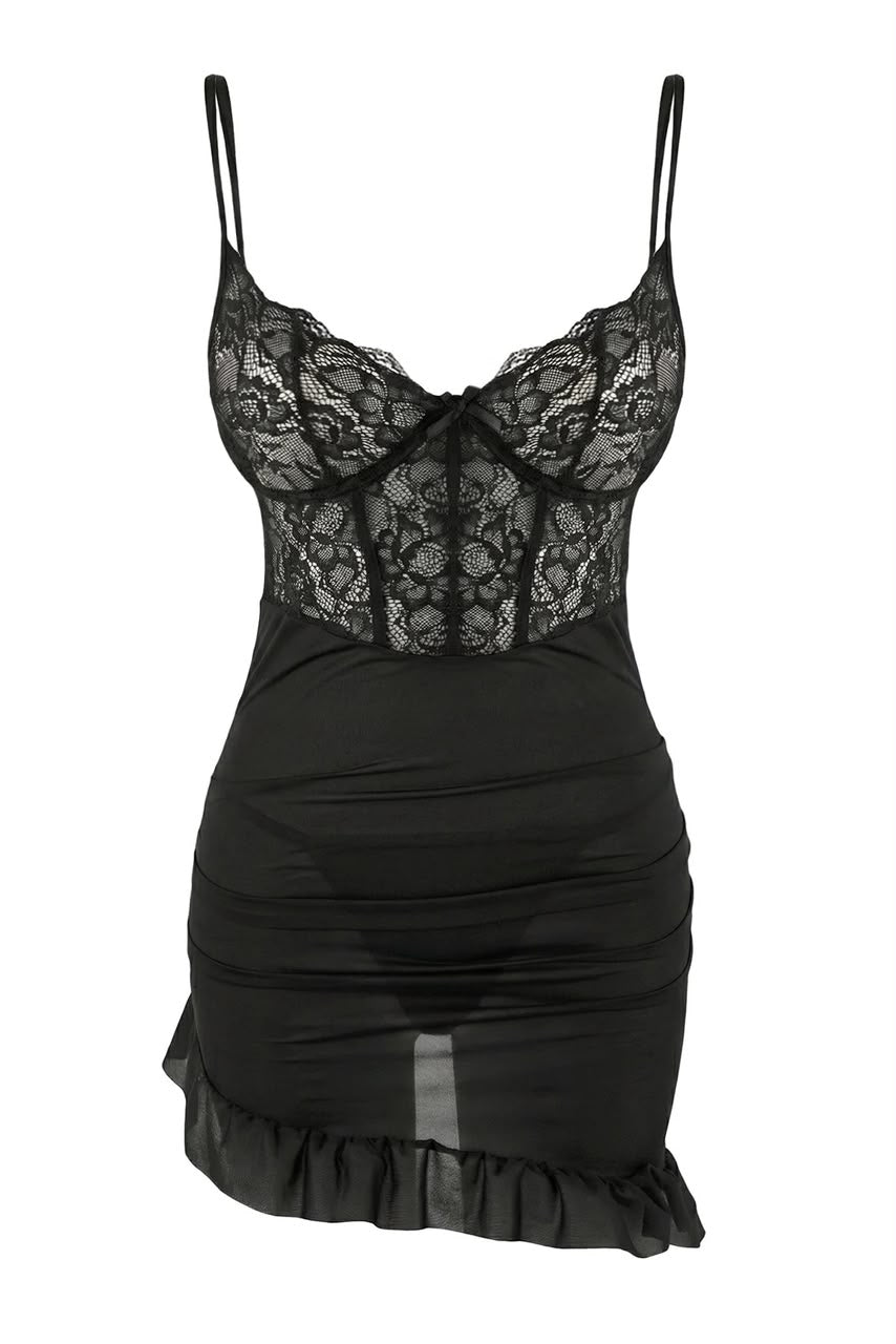 Lace & Tulle Black babydoll