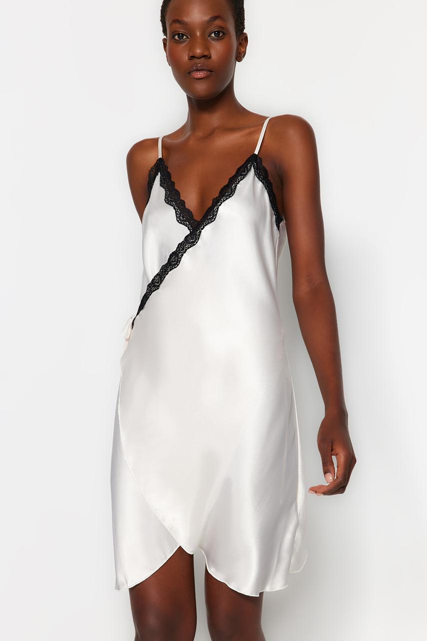 White lace satin Nightdress