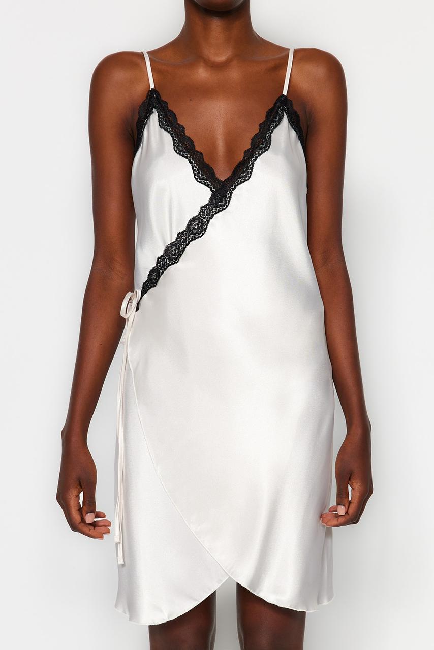 White lace satin Nightdress