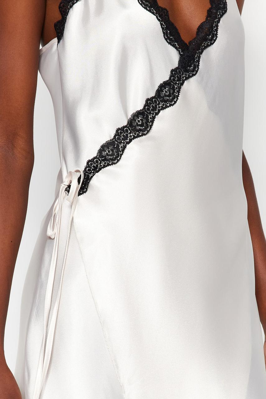 White lace satin Nightdress