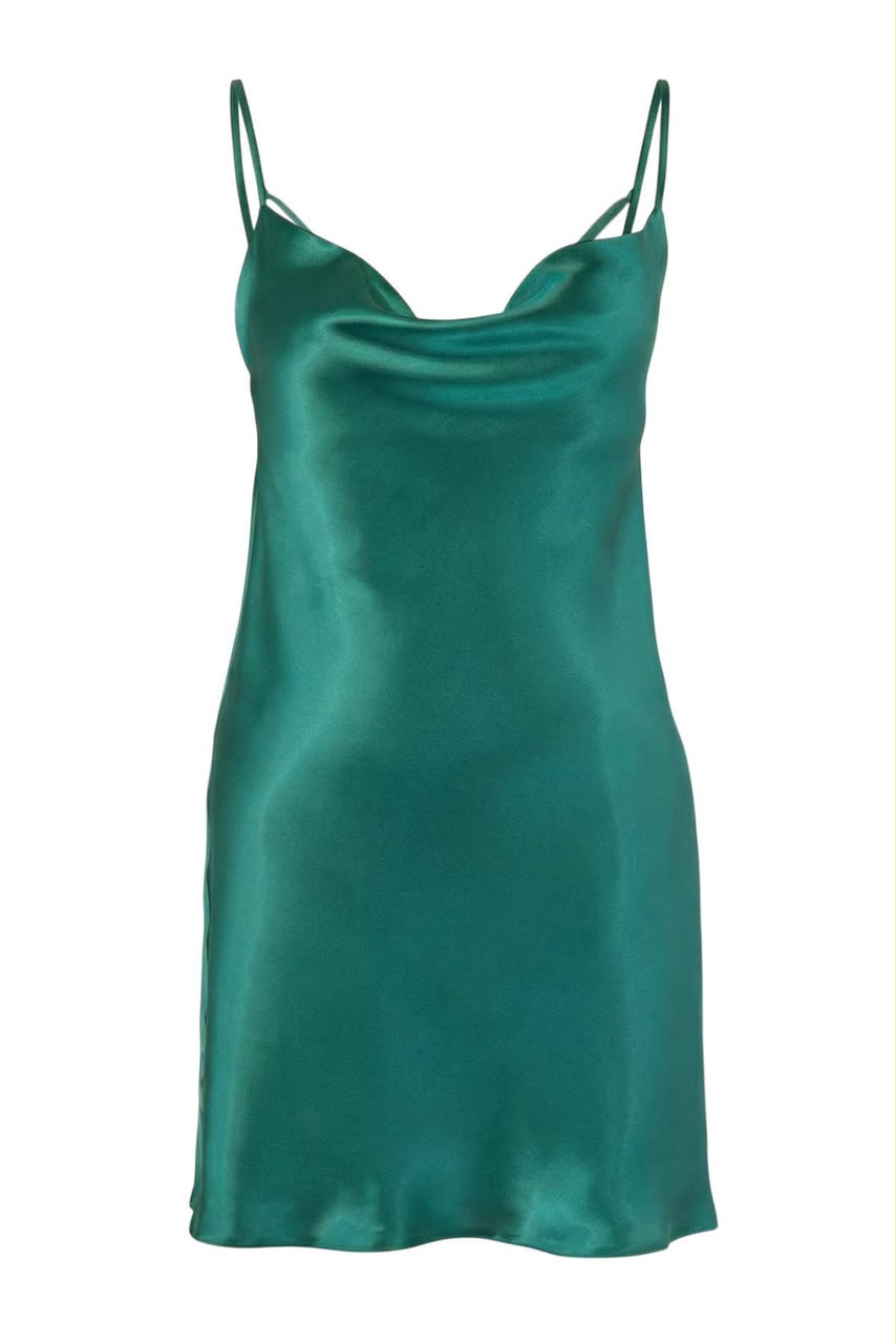 Green Satin Nightgown