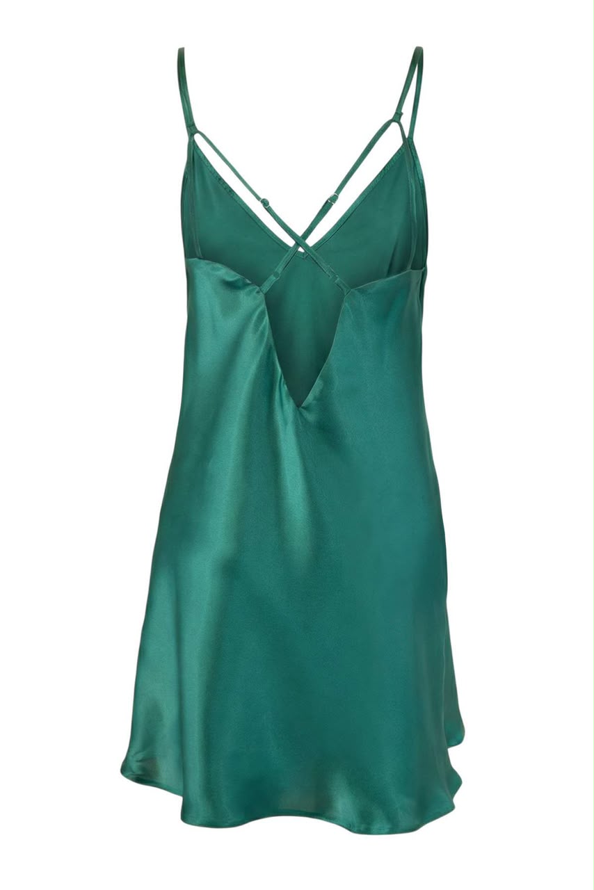Green Satin Nightgown