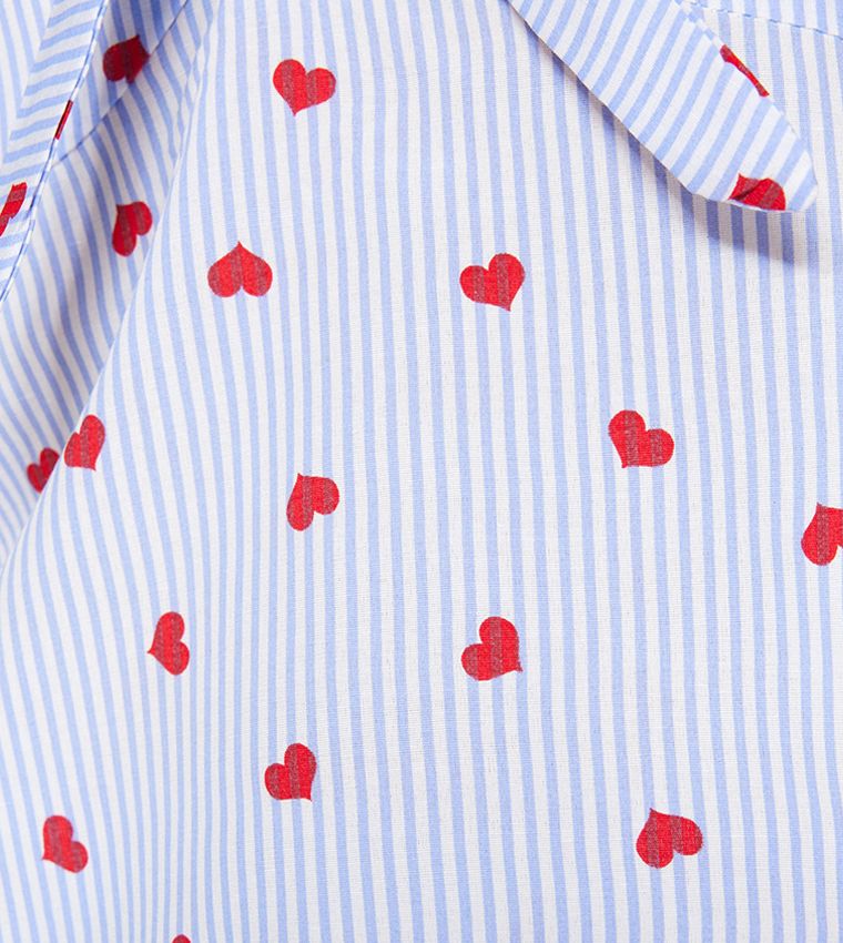 Heart Printed Shorty Pajama