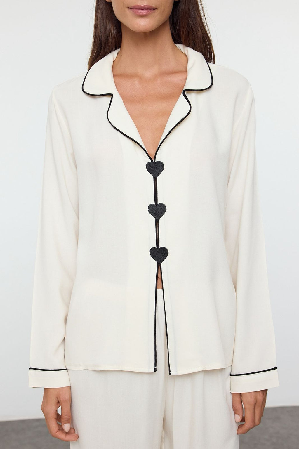 White Blushing Hearts Pajama