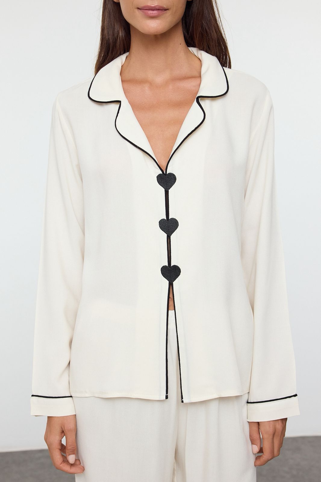 White Blushing Hearts Pajama