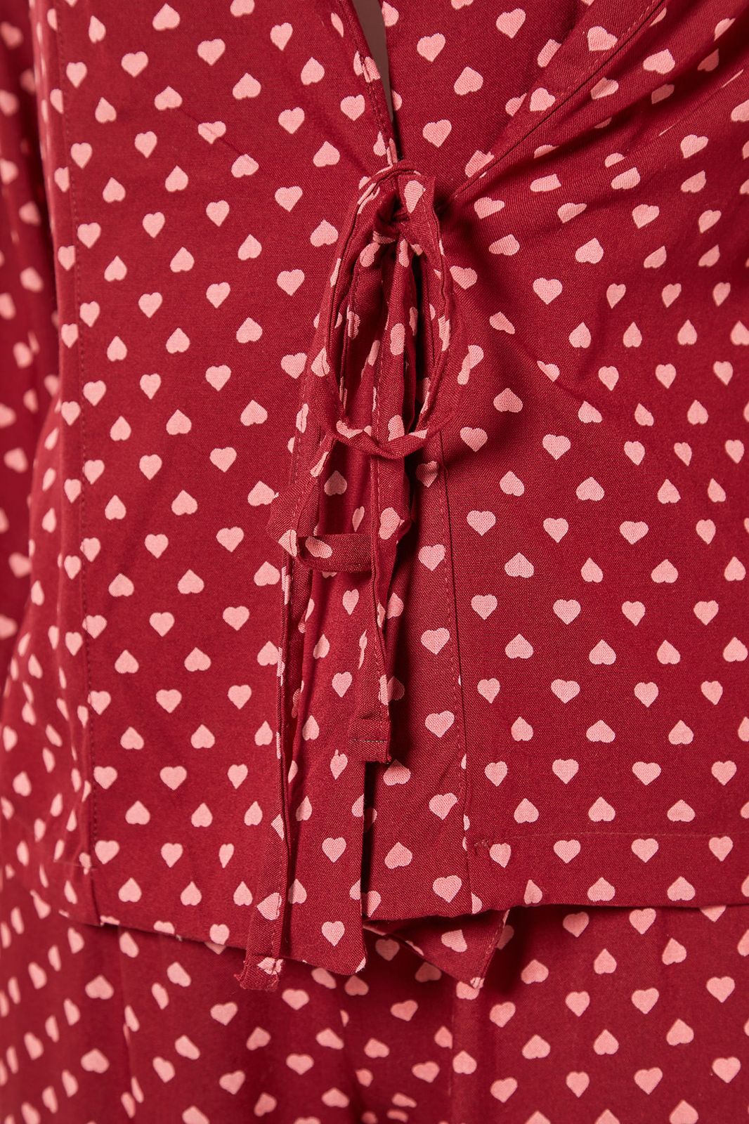 Burgundy Heart Pajama
