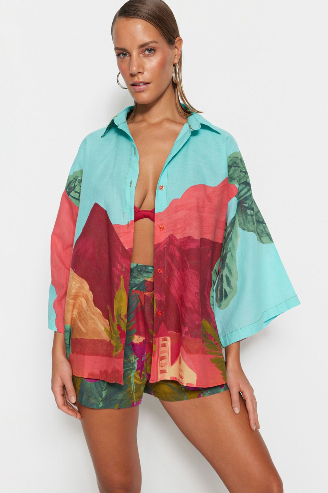 Beach Shirt and Shorts Set