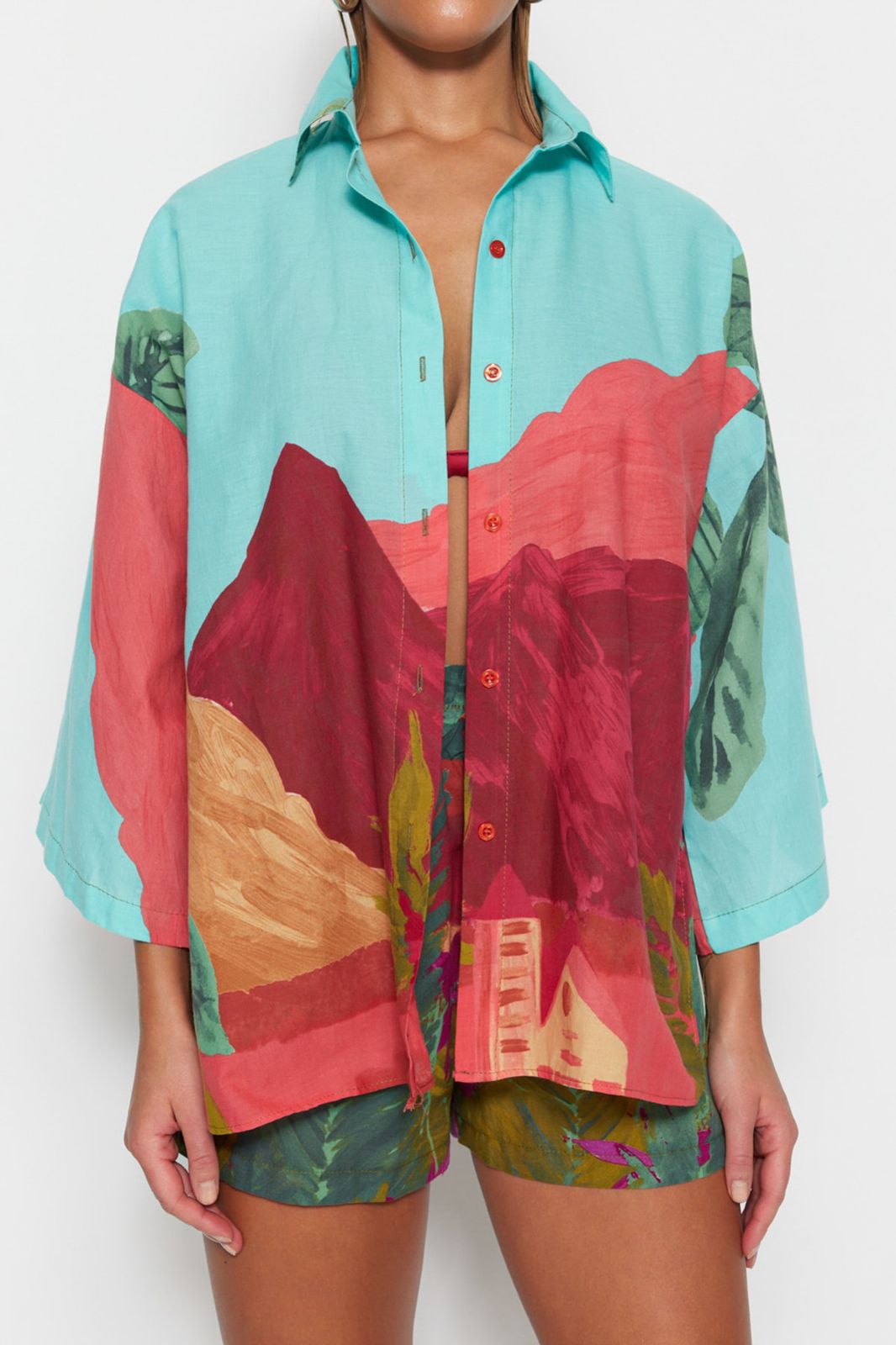 Beach Shirt and Shorts Set