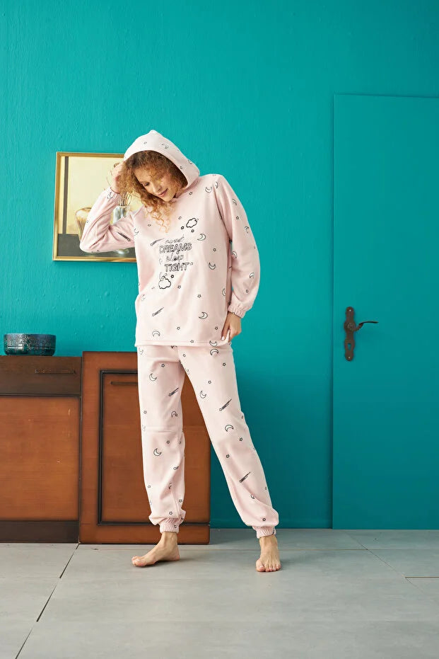 Fleece Hooded Pajama