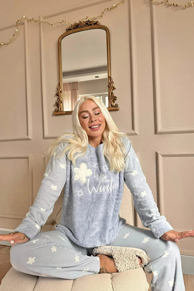 Blue Hello Winter Pajama