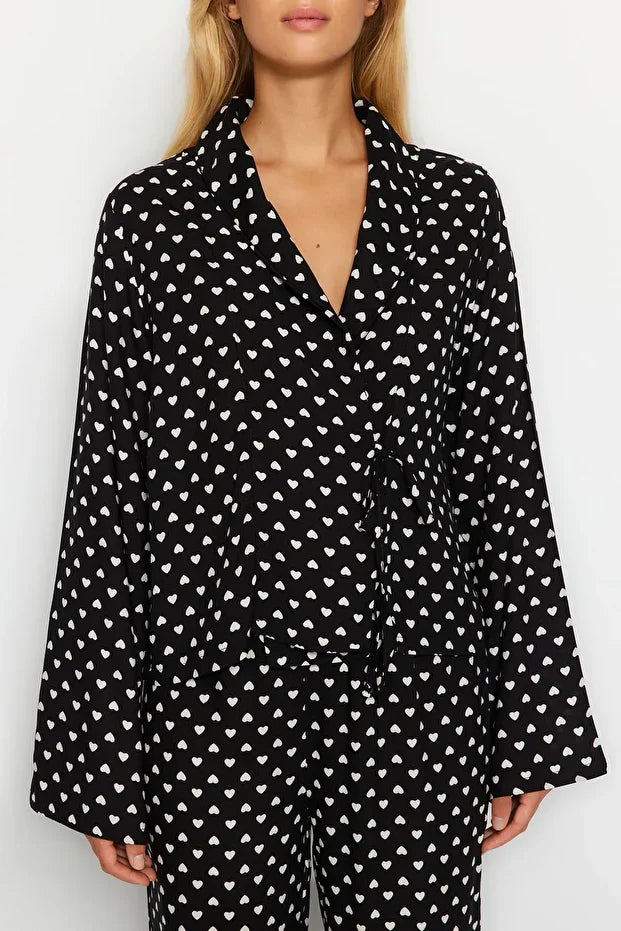 Black Heart pajamas set